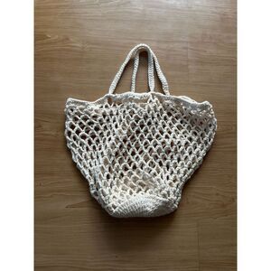 cottage core hand made grandma core crochet boho hippie tote grocery farm bag